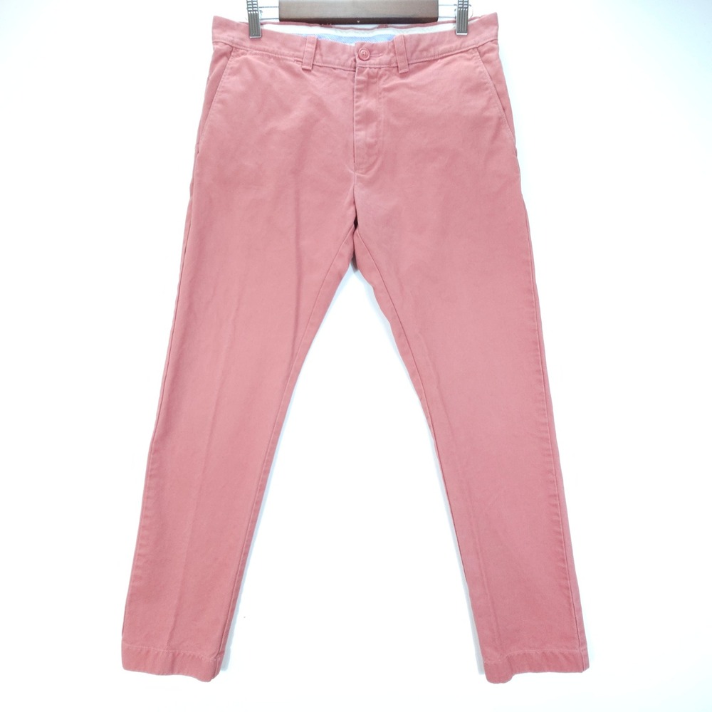Streetwear‎ J Crew 484 Essential Chino Mens 31x30 Pink Slim Fit Pants